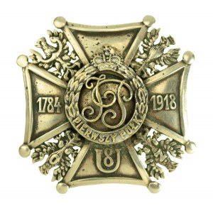 Badge of the 8th Cavalry Regiment with ID card