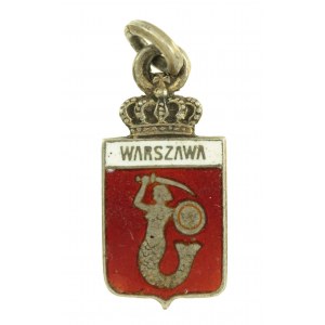 Warsaw badge from the period of the Second Republic, silver