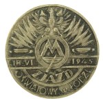 Zwei Abzeichen - Bildungskongress in Lodz 18 VI 1945