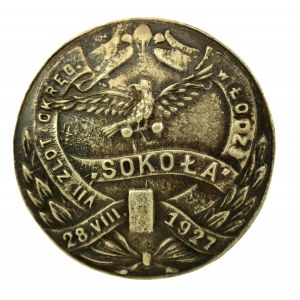 Odznaka Sokoła - VII Zlot Łódź 28 VIII 1927