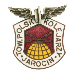 Badge of the Society of Polish Railway Workers Jarocin, II RP