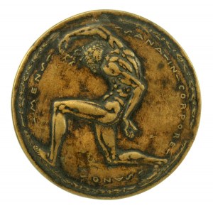 Doppelseitige Gedenktafel, Nysa, Bronze