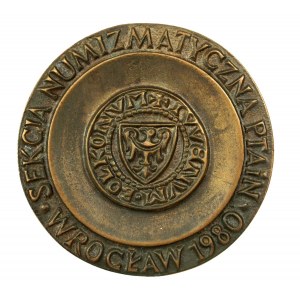 Medal Sekcja Numizmatyczna Wrocław, 1980r