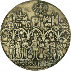 Medal Kazimierz Wielki, brąz srebrzony