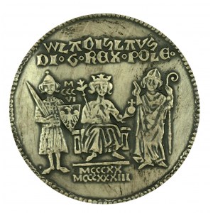 Medal Władysław Łokietek, brąz srebrzony