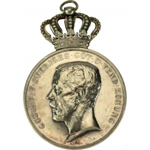Medal za wierność i pracowitość Szwecja, srebro, 1937r