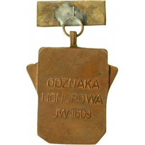 Odznaka honorowa JW 1609. Skrzyżowane lufy armatnie z datą 1 IV 1944