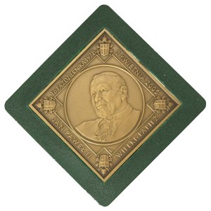 John Paul II the Great Pope - clipped bronze, mint mark