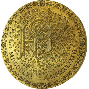 Medal Jubileusz 25-lecia MDCCCLXI - MDCCCLXXXVI, brąz