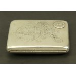 Rosyjska pamiątkowa papierośnica, 9 V 1945r, srebro