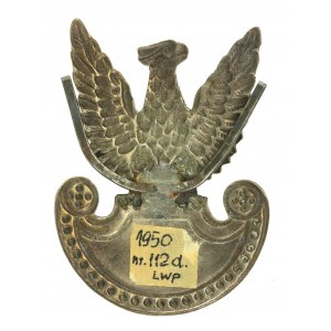 Orzeł wz. 1952 Wojsk Lądowych, biały metal
