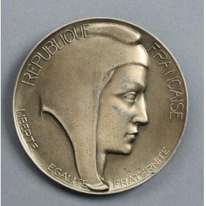 Medaille aus Silber. Frankreich. Durchmesser 68 mm, Gewicht 133,2 g.