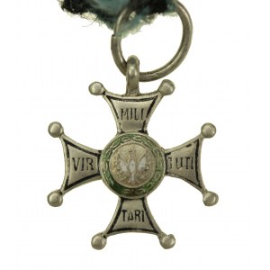 Miniature of the Order of Virtuti Militari with ribbon, II RP