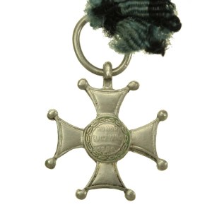 Miniature of the Order of Virtuti Militari with ribbon, II RP