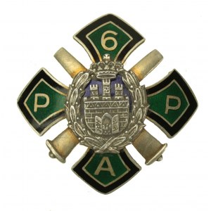 Odznaka 6 Pułku Artylerii Polowej.