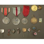Sammlung von militärischen und zivilen Orden und Abzeichen aus der kommunistischen Zeit