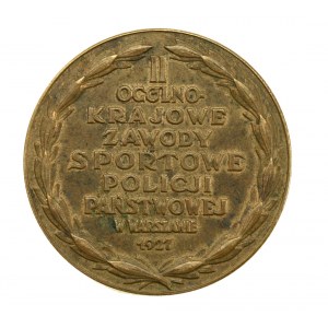 Medaille des Nationalen Polizeisportwettbewerbs 1927.