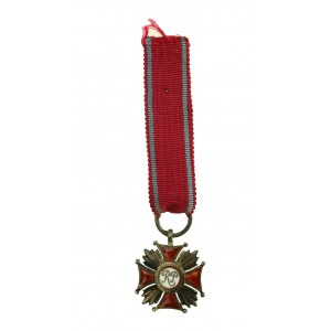 II RP, Srebrny Krzyż Zasługi, miniatura.