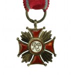 Second Republic, Silver Cross of Merit, miniature.