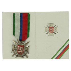 Silbernes Kreuz Für Verdienste um die Reservistenvereine, zusammen mit Karte, 2014