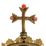 Reliquie - Enkolpion mit Holzkreuz 18./19. Jahrhundert.