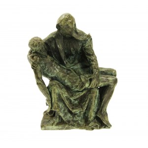 Pieta - Figur aus gebranntem Ton, 19. Jahrhundert