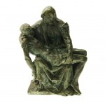 Pieta - Figur aus gebranntem Ton, 19. Jahrhundert