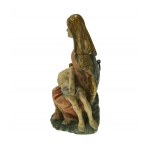 Pieta- figura z polichromowanego drewna, XVIII w