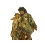 Figura świętego Józefa z młodym Jezusem na ramieniu, XVII/XVIII w