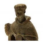 Holzstatue, Heiliger Antonius (?) von Padua, Schlesien 17.