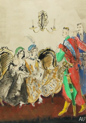 Antoni UNIECHOWSKI (1903-1976), Scena z balu