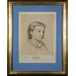 Zygmunt SIDOROWICZ (1846-1881), Studium portretowe dziewczynki, 1866