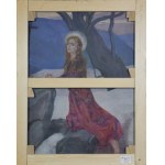 Joanna GETTEROWA (STEIFMANN), XIX / XX w., Portret kobiety w perłach, 1922