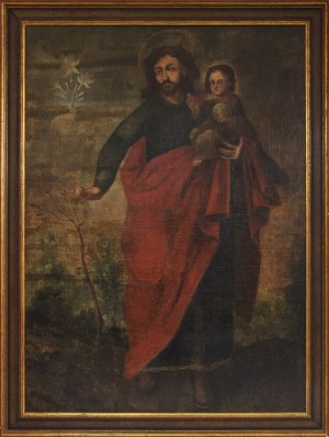 Malarz nieokreślony, XVIII w., Święty Józef z Dzieciątkiem