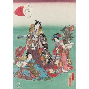 Utagawa KUNISADA II (1823-1880), Opowieść o księciu Genji
