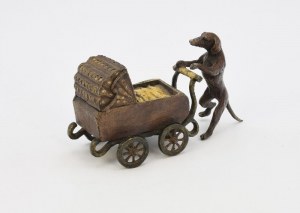 Franz Xavier BERGMANN (1861-1936), Pies z wózkiem