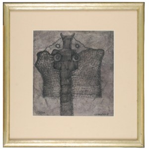 Jan LEBENSTEIN (1930-1999), Figura osiowa nr 4, 1961