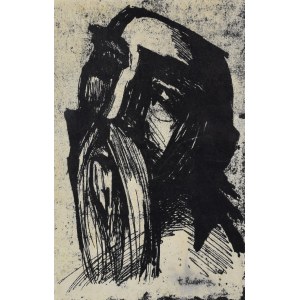 Teresa RUDOWICZ (1928-1994), Portret wąsatego mężczyzny