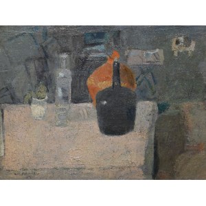 Włodzimierz PANAS (1919-1971), Martwa natura z butelką