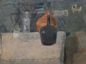 Włodzimierz PANAS (1919-1971), Martwa natura z butelką