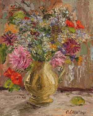 Celina REISS-LITKE, Kwiaty w wazonie, 2020