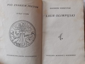 WIERZYŃSKI Kazimierz - LAUR OLIMPIJSKI Wyd.1927