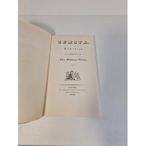 FREDRO Aleksander - ZEMSTA Reproduktion der Erstausgabe Lwów 1838