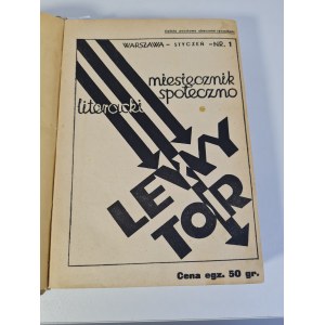 ROCZNIK 1935 MIESIĘCZNIK SPOŁECZNO LITERACKI LEWY TOR