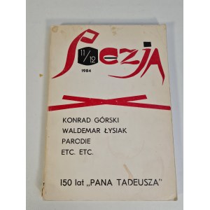 POEZJA LISTOPAD - GRUDZIEŃ 1984 - 150 LAT PANA TADEUSZA