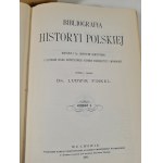 Finkel Ludwik - BIBLIOGRAPHY OF POLISH HISTORY Volume I-III Reprint