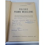 NAMITKIEWICZ - POLSKIE PRAWO WEKSLOWE Wyd.1927