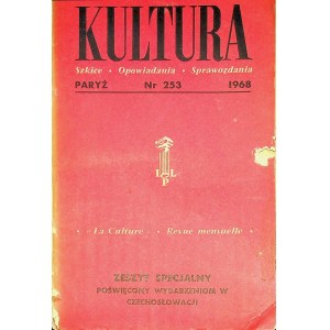 KULTURA PARYŻ Nr.253 1968 ZESZYT SPECJALNY POŚWIĘCONY WYDARZENIOM W CZECHOSŁOWACJI