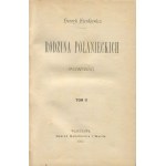 SIENKIEWICZ Henryk - THE FAMILY OF POŁANIECKI. A novel [first edition 1895].