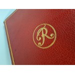 JAHODA ROBERT - 4 BOOKS / CASSETTES FOR PERSONAL DOCUMENTS - FULL MAROQUIN LEATHER WITH MONOGRAM